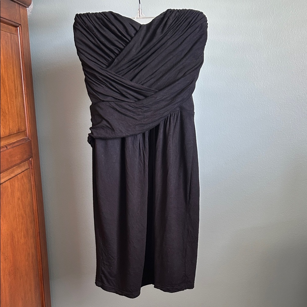 Express Black Strapless Dress